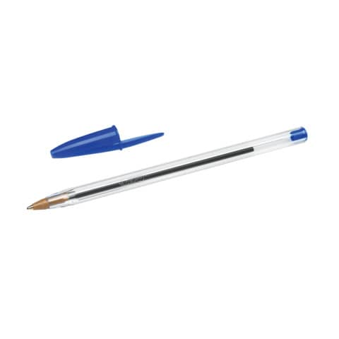 Penna a sfera BIC Cristal M punta 1 mm blu Conf. 50 pezzi - 8373609